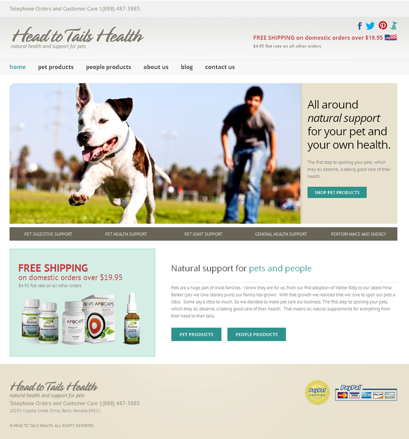 Natural support for pets and people