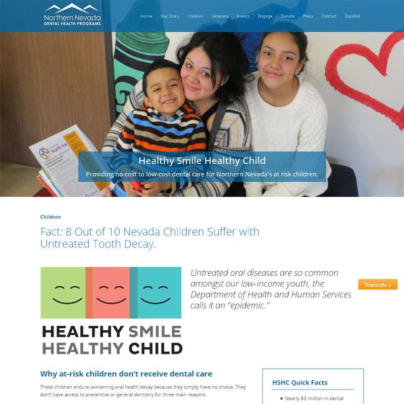 Northern Nevada Dental Health Programs Launches New Website